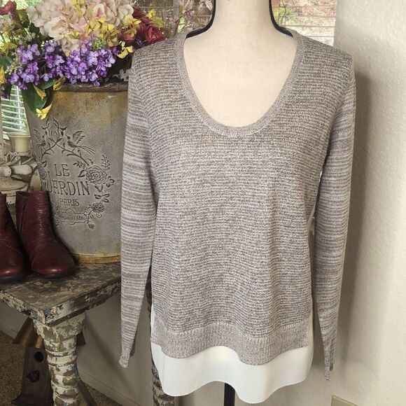 DKNY Jeans Lagenlook Wool Blend Sweater Size M - Picture 1 of 13